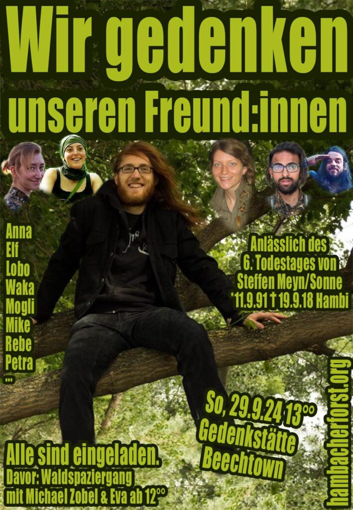 Wir gedenken unseren Freund:innen. 29.9. 13 Uhr