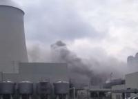 Rauch beim Brand eines Transformators in Peitz