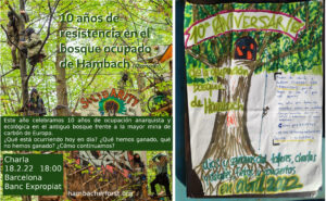 Read more about the article Barcelona 18.2.: Charla sobre resistencia de Hambach