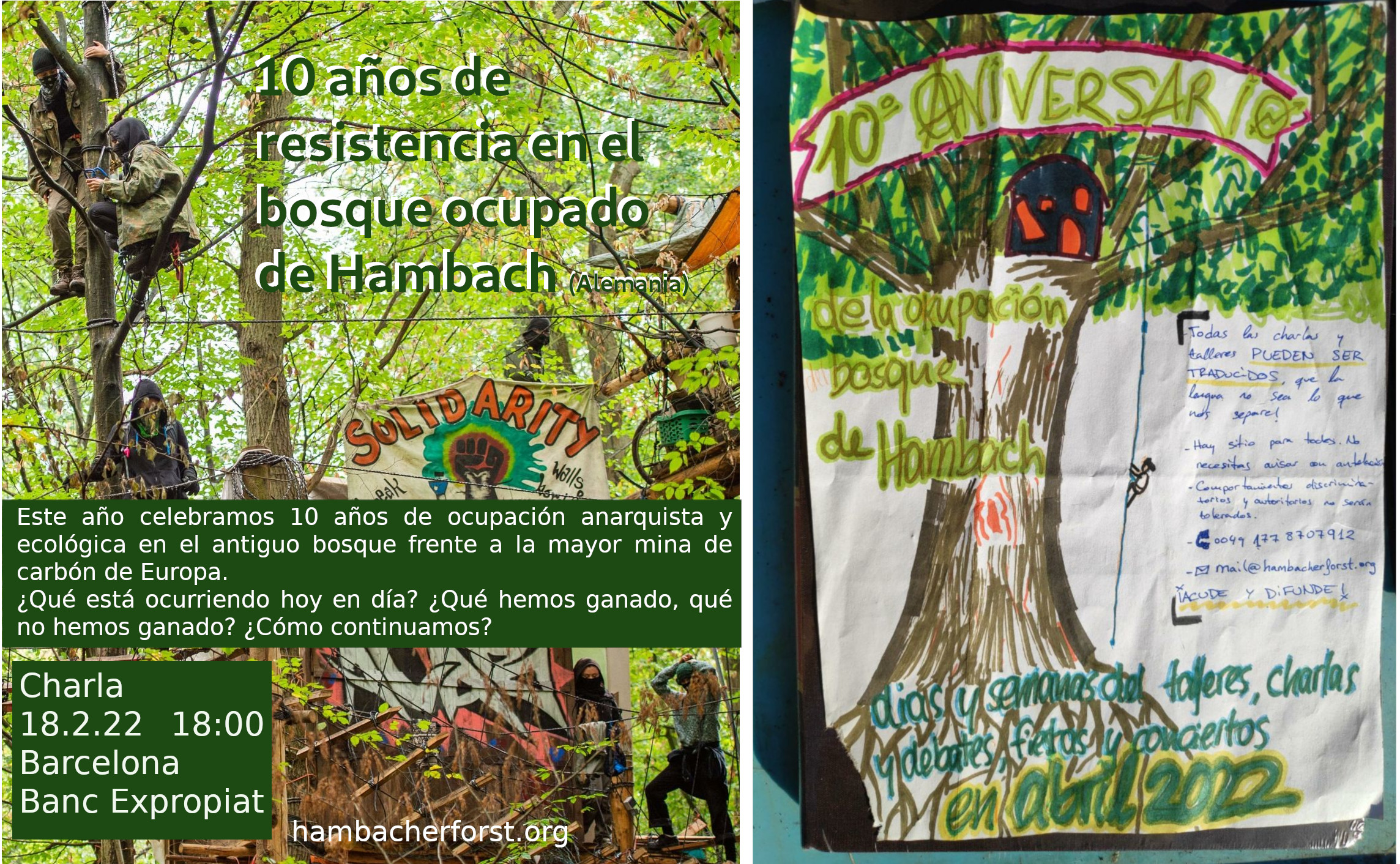 Barcelona 18.2.: Charla sobre resistencia de Hambach